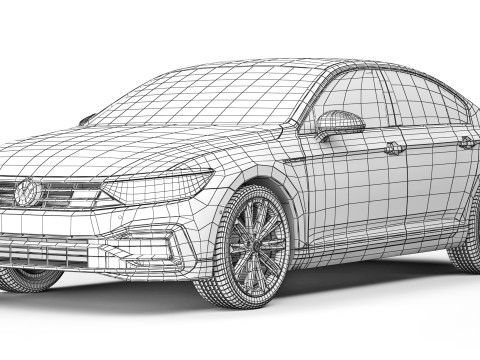 Volkswagen Passat GTE 2020 Model 3D