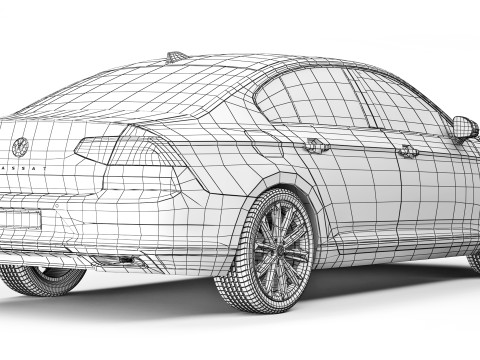 Volkswagen Passat GTE 2020 Model 3D