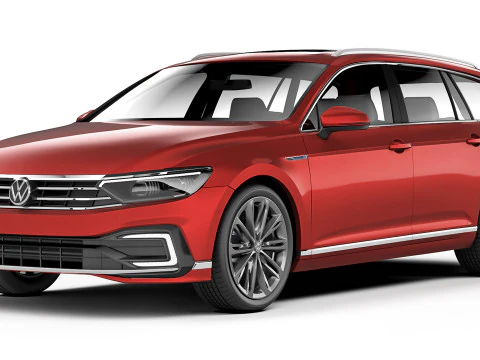 Volkswagen Passat Variant GTE 2020 3D Модель