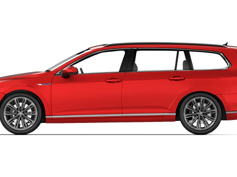 Volkswagen Passat Variant GTE 2020 3D Model
