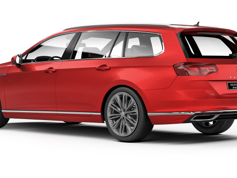 Volkswagen Passat Variant GTE 2020 3D 모델