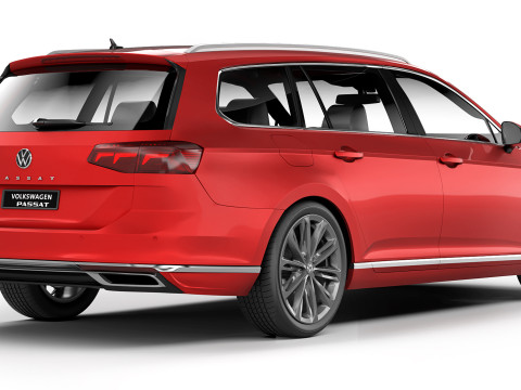 Volkswagen Passat Variant GTE 2020 3D 모델