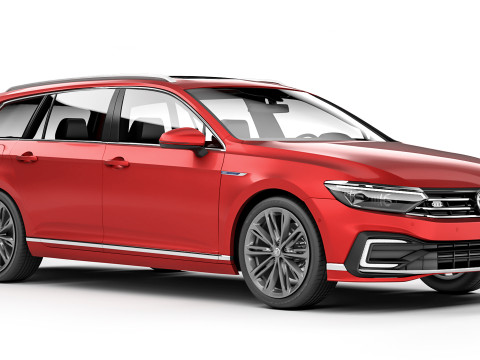 Volkswagen Passat Variant GTE 2020 3D 모델