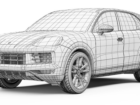 Porsche Cayenne 2024 3D 模型