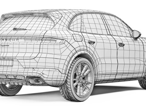 Porsche Cayenne 2024 3D 模型