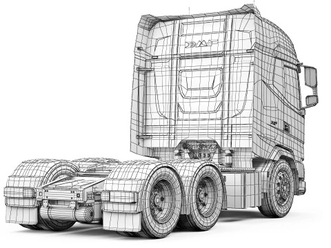 DAF XG 530 6x2 2024 Modèle 3D