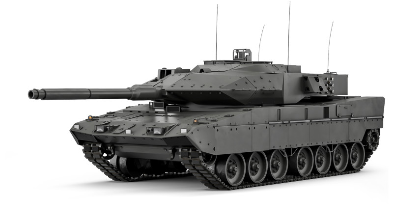 Tank Strv 122 2018 3D Модель .c4d .max .obj .3ds .fbx .stl .blend