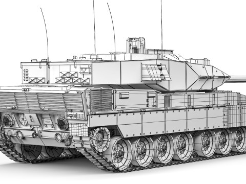 Tank Strv 122 2018 3D Модель