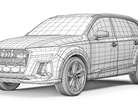 Audi Q7 2025 3D Model