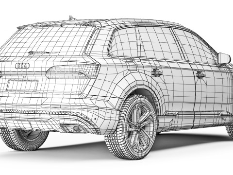 Audi Q7 2025 3D Model