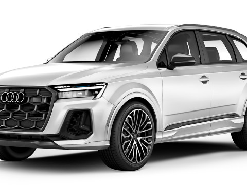 Audi SQ7 2025 Model 3D