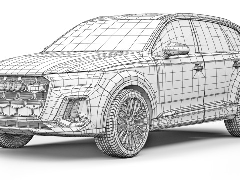 Audi SQ7 2025 3D Модель