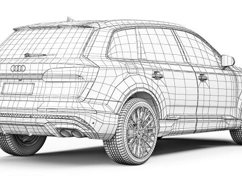 Audi SQ7 2025 3D Модель