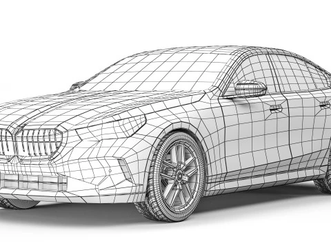 Car 5 Series G60 2024 3D Model