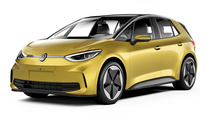 Volkswagen ID3 2024 3D Model .c4d .max .obj .3ds .fbx .stl .blend