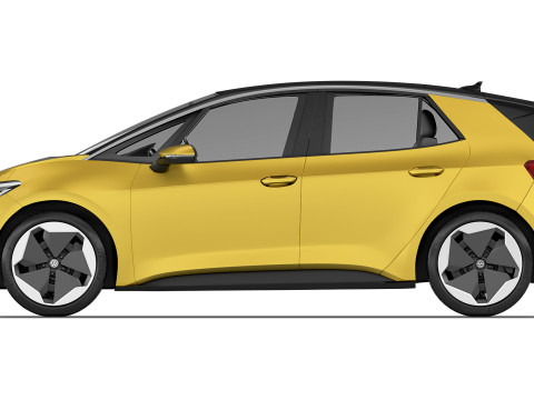 Volkswagen ID3 2024 3D Model