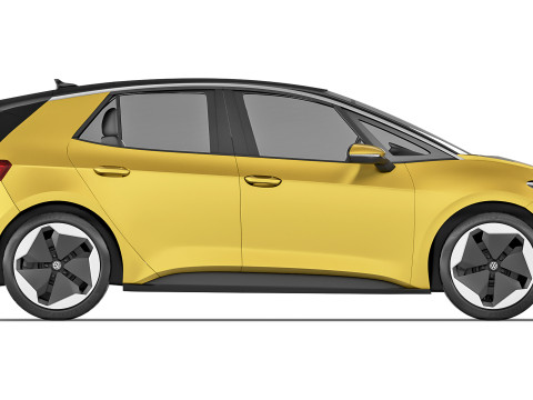 Volkswagen ID3 2024 3D Model