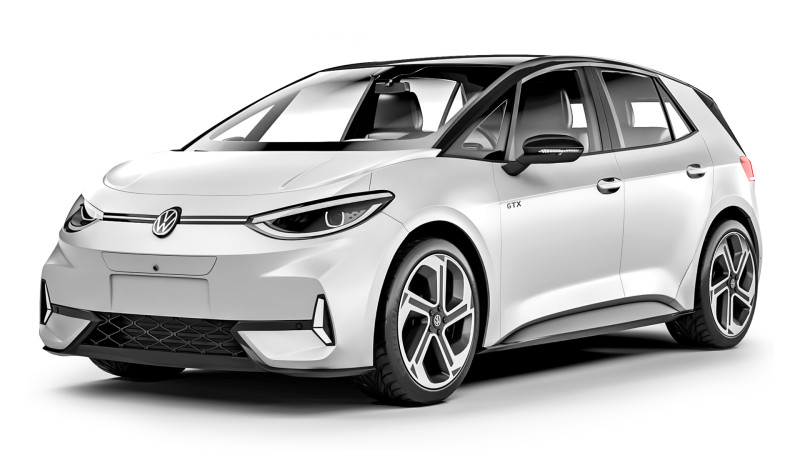 Volkswagen ID3 GTX 2025 3D 모델 .c4d .max .obj .3ds .fbx .stl .blend