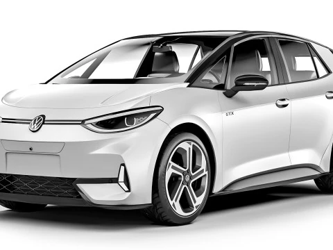 Volkswagen ID3 GTX 2025 Model 3D