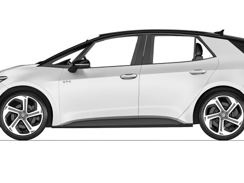 Volkswagen ID3 GTX 2025 3D 모델