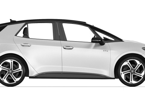 Volkswagen ID3 GTX 2025 3D 모델