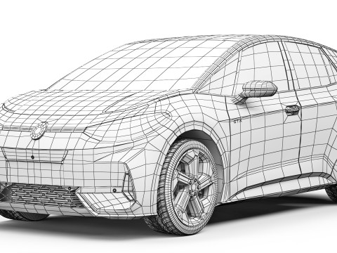 Volkswagen ID3 GTX 2025 3D 모델