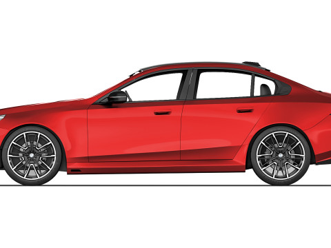 Sport car M5 G60 2025 3Dモデル