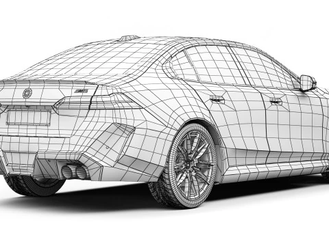 Sport car M5 G60 2025 3D Model