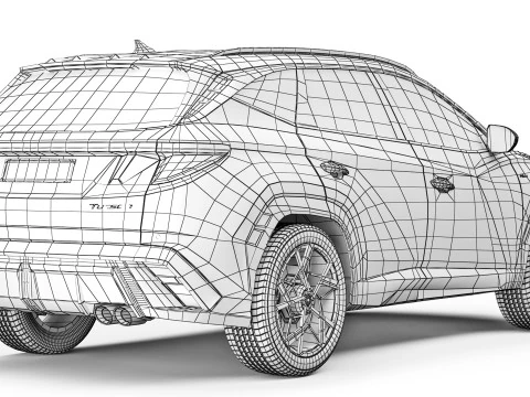 Hyundai Tucson N Line 2024 3D Model