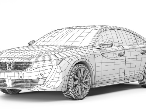 Peugeot 508 2019 3Dモデル