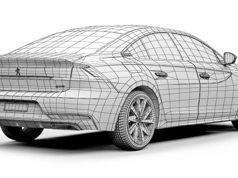 Peugeot 508 2019 3D Model