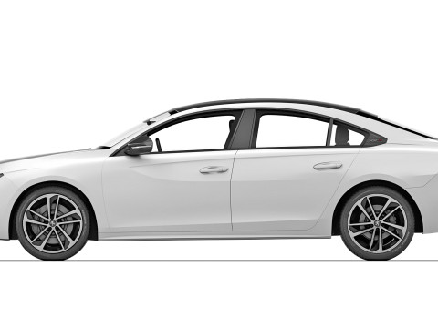 Peugeot 508 GT 2019 3D Model