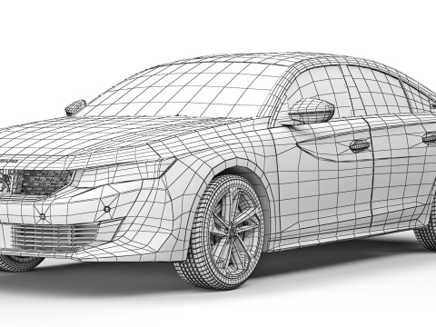 Peugeot 508 GT 2019 3D Model