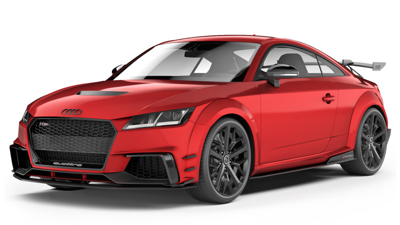 Audi TT RS performance parts 2017 Model 3D .c4d .max .obj .3ds .fbx .stl .blend