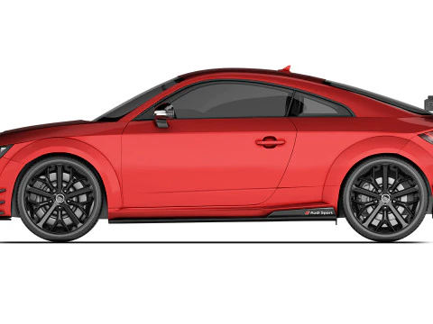 Audi TT RS performance parts 2017 3D Model