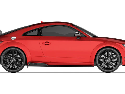 Audi TT RS performance parts 2017 3D Model