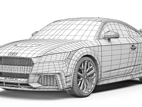 Audi TT RS performance parts 2017 Model 3D