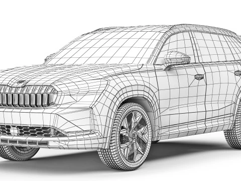 Skoda Kodiaq 2024 3D Model