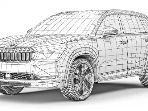 Skoda Kodiaq Sportline 2024 Modelo 3D