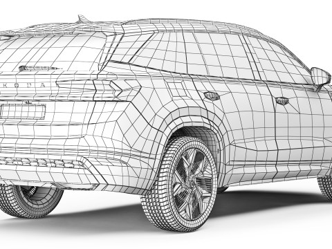 Skoda Kodiaq Sportline 2024 Modelo 3D