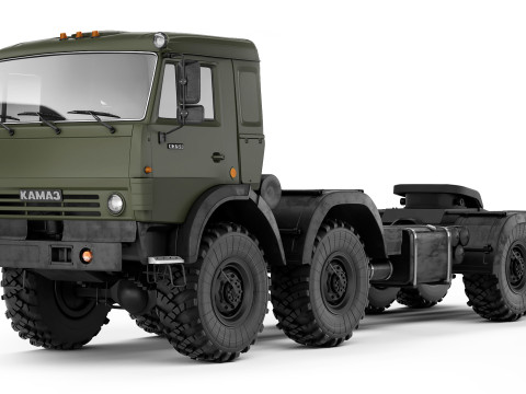 Kamaz 6350 Mustang 2005 3D 모델