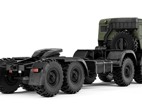 Kamaz 6350 Mustang 2005 Modèle 3D