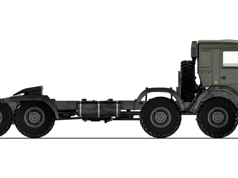 Kamaz 6350 Mustang 2005 3D Model