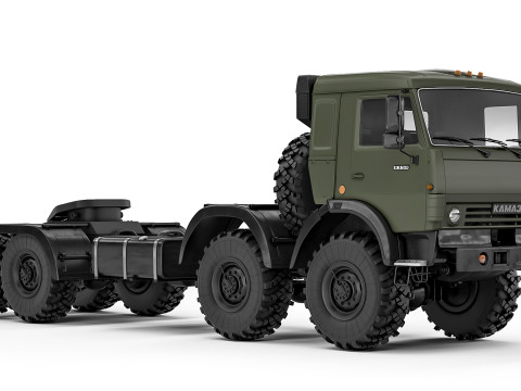 Kamaz 6350 Mustang 2005 Modèle 3D