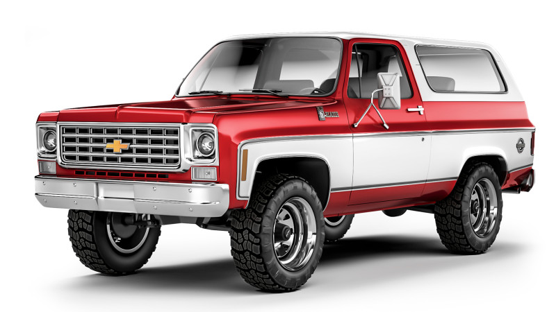 Chevrolet K5 Blazer 1976 Modelo 3D .c4d .max .obj .3ds .fbx .stl .blend