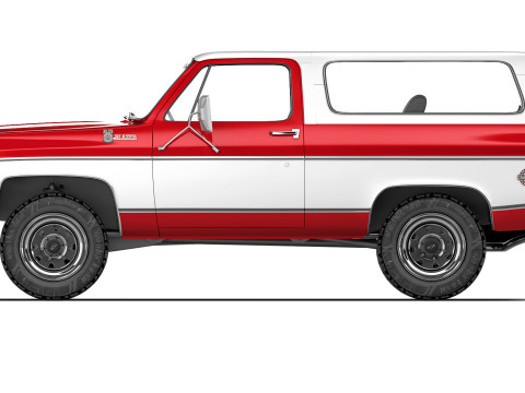 Chevrolet K5 Blazer 1976 Modelo 3D