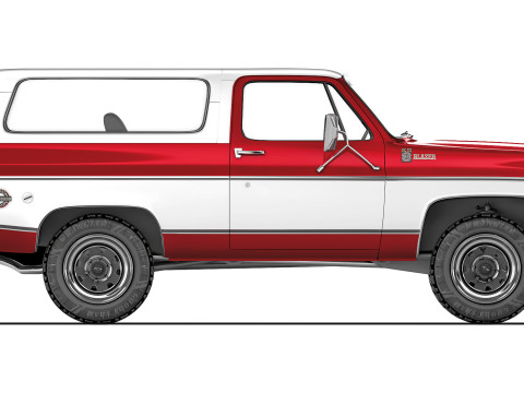 Chevrolet K5 Blazer 1976 Modelo 3D