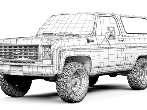 Chevrolet K5 Blazer 1976 Modelo 3D