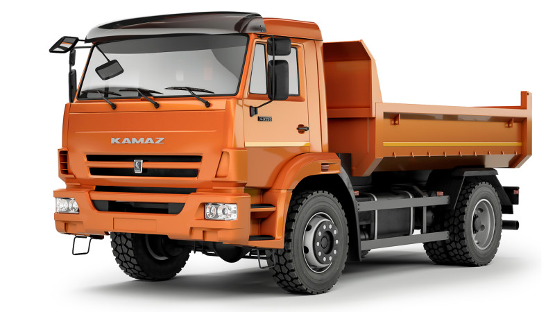 Kamaz 43255 dump truck 2019 Model 3D .c4d .max .obj .3ds .fbx .stl .blend