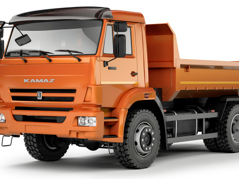 Kamaz 43255 dump truck 2019 3D Model